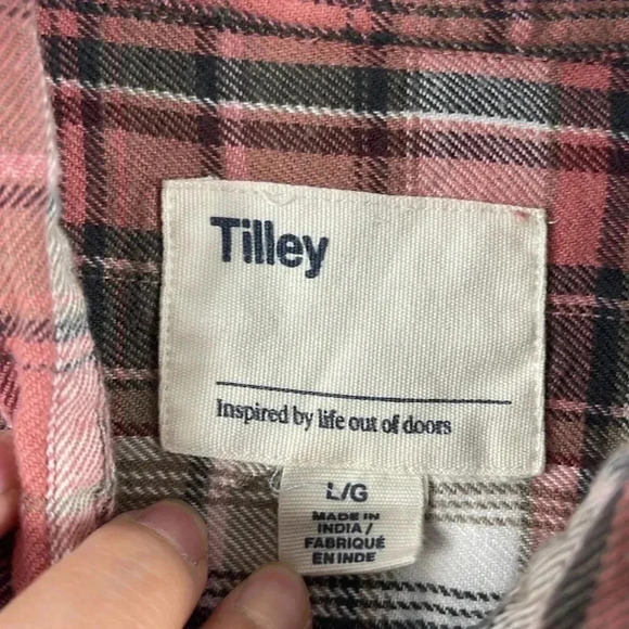 🌟Tilley  Flannel Shirt Woman L - Picture 3 of 8